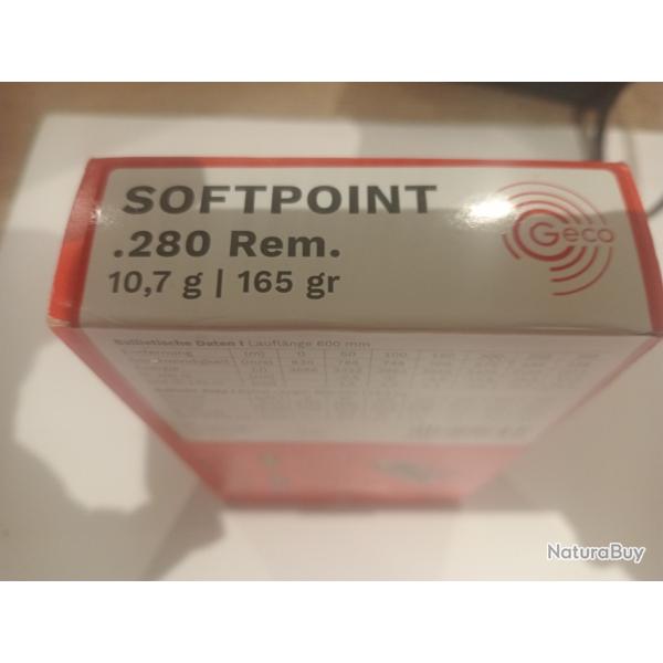 Boite de balle GECO 280 rem