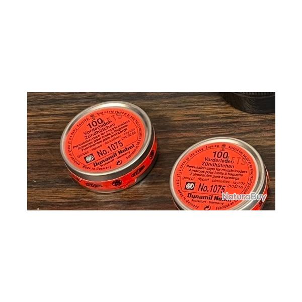 2 bo�tes de 100 amorces 1075 rws Dynamit Nobel