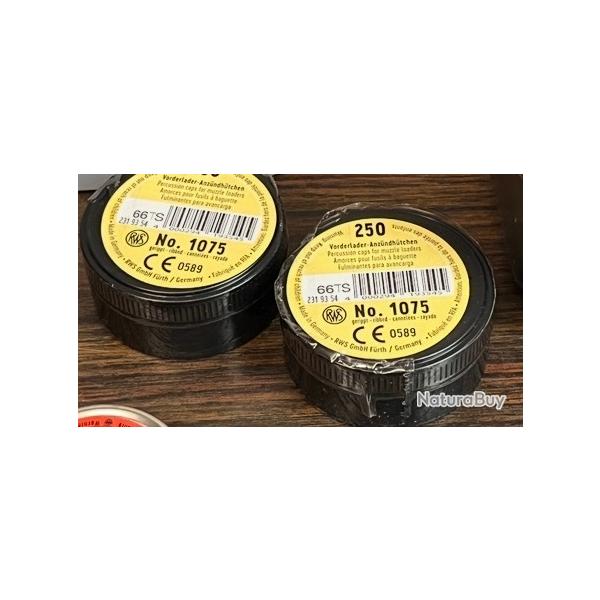 2 bo�tes de 250 amorces 1075 rws