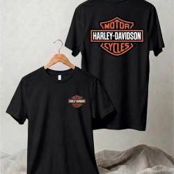 T-Shirt HARLEY DAVDSON MOTOR CYCLES Noir