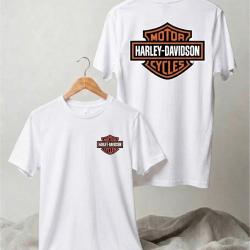 T-Shirt HARLEY DAVDSON MOTOR CYCLES Blanc