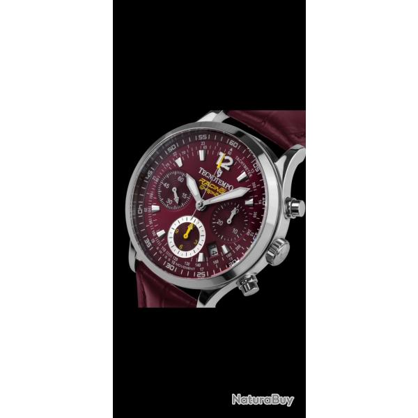 Tecnotempo Racing Chrono montre homme quartz bordeaux edition limit�e 300 pi�ces