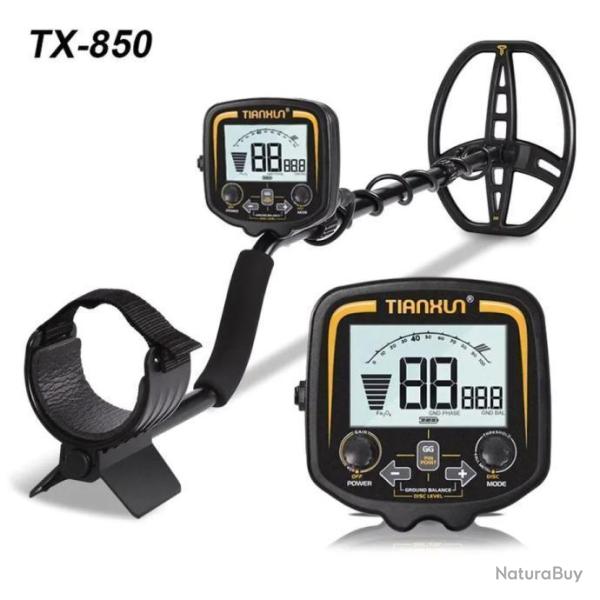 D�tecteur M�taux Bobine D�tection 28cm Haute Sensibilit� Prof Sup 1M Point Pr�cis Etanche TX850