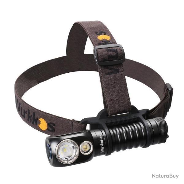 Lampe Frontale HD20 Angle Droit 2000 Lumens Eclairage Puissant Camping Wurkkos