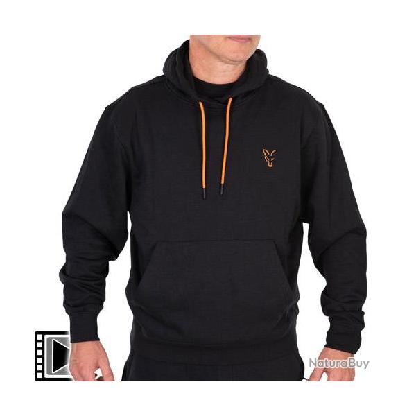 Sweat Fox Classic Hoody Black/Orange XXL