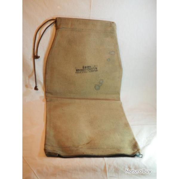 US ARMY - Bag metallic belt US 1945 D34338 - WWII  Sac r�cup�ration maillons  - COU24US003