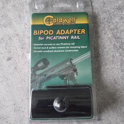 Adaptateur Caldwell rail Picatinny vers grenadi&egrave;re pour bipied ou bretelle