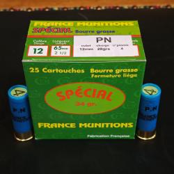 cartouche poudre noire pour coach gun cal 12/65 PB n&deg;4