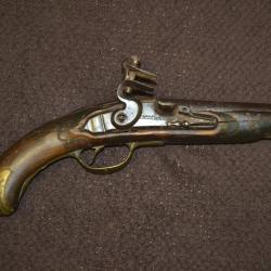 pistolet &agrave; silex prussien pour restauration potsdamer magazin &eacute;poque 18&egrave;me.