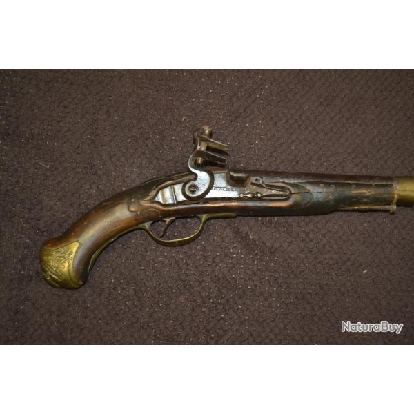 pistolet � silex prussien pour restauration potsdamer magazin �poque 18�me.