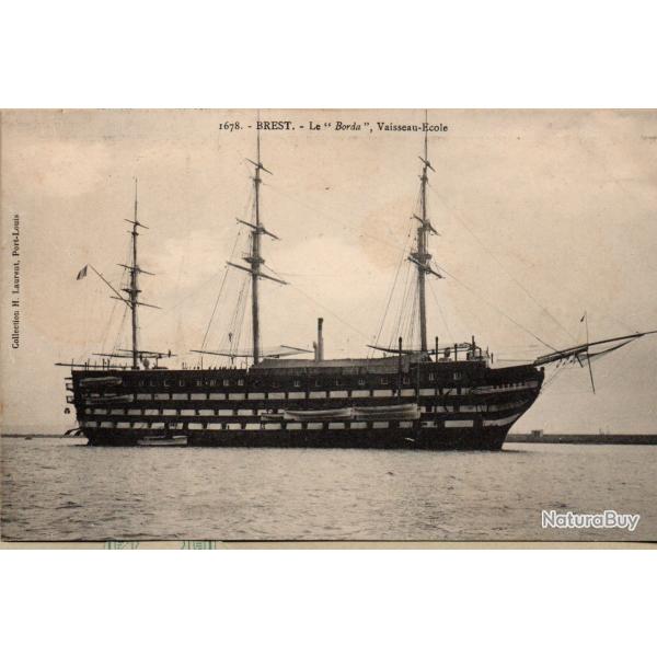 Carte Postale Bateau �cole "Borda" � Brest -N�8675
