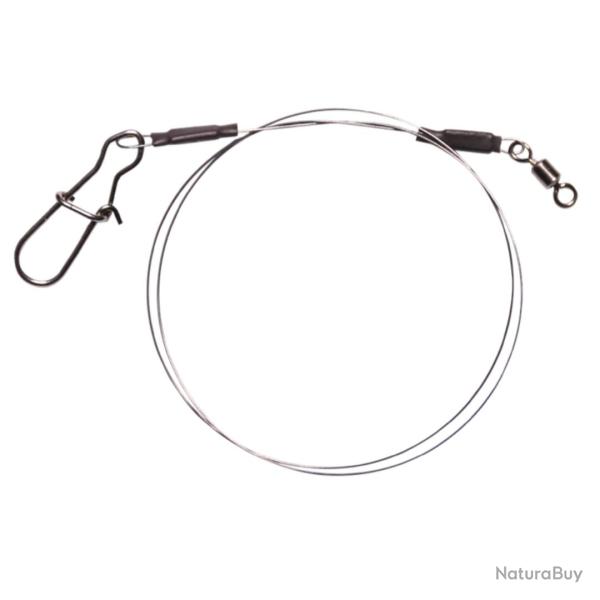 Bas de ligne Fox Rage Strike Point Jerk Leader Single Strand Titanium 40cm 18kg par 2 1mm