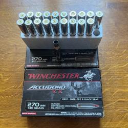 270 Win douille Accubond winchester tir&eacute;e une fois