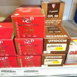 B&P calibre 28 lot de 24 bo&icirc;tes 5.5 x 6 bo&icirc;tes, 7.5 x12 bo&icirc;tes , x5 bo&icirc;tes fiocchi 17g neuves