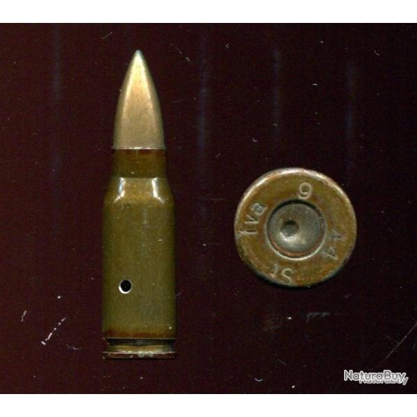 7.92 x 33 kurz Sturmgewehr - Allemagne 1944 - balle cuivre - marquage : fva 44