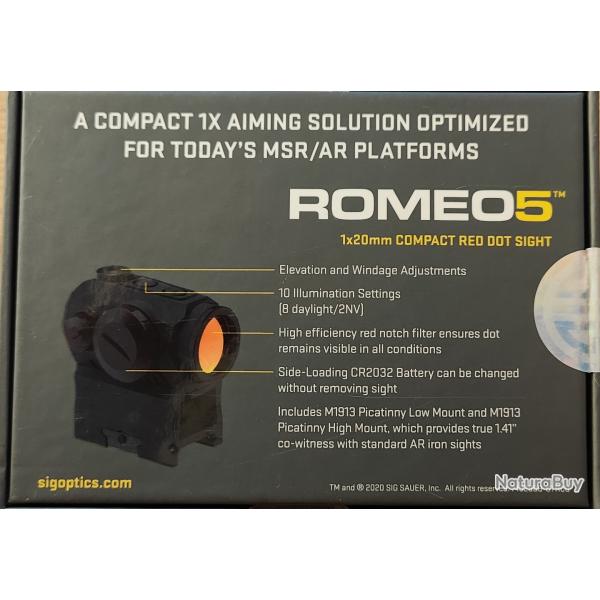 SIG sauer Romeo 5 excellent �tat 2 MOA