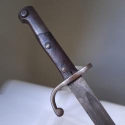 Sabre-ba&iuml;onnette Mauser, attribu&eacute; M1908/34 - Lame 38 cm - Fourreau rapport&eacute; AT?