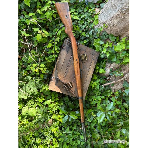 Gewehr 98M Reichswehr / WWII Mono-matricule. Poin�ons allemand ww2