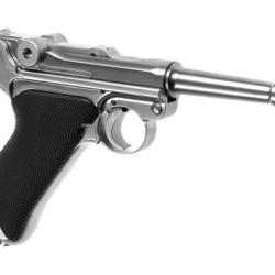 WE P08 Full Metal GBB - Silver - Ref 10116141500