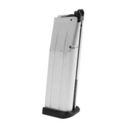 WE Magazin Hi-Capa 4.3 and 5.1 GBB 28rds - Silver - Ref 10189041500