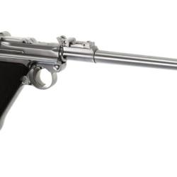 WE P08 8 Inch Full Metal GBB - Silver - Ref 10229241500