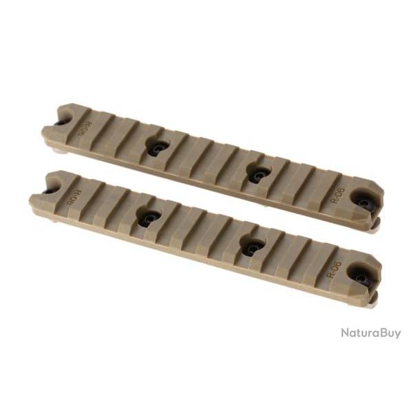 Amoeba 5 Inch M-LOK Plastic Rail 2-Pack - Dark Earth - Ref 10833830900