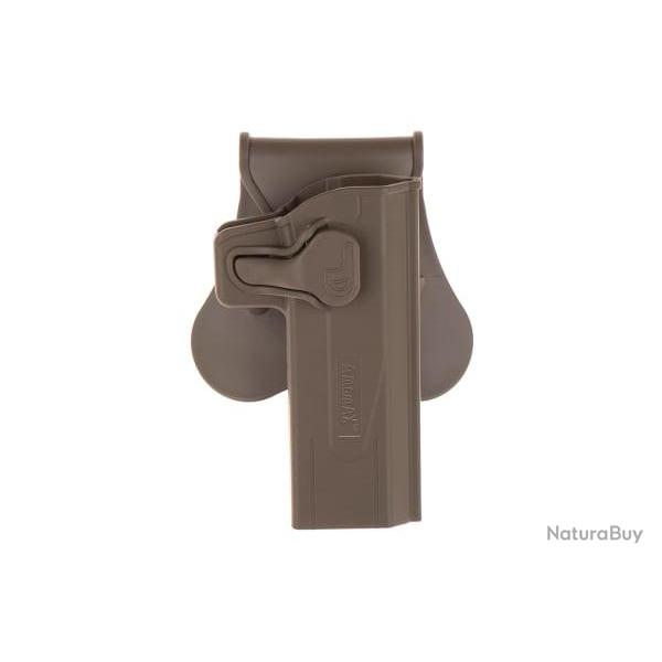 Amomax Paddle Holster f�r WE / KJW / TM Hi-Capa - Dark Earth - Ref 10930230900