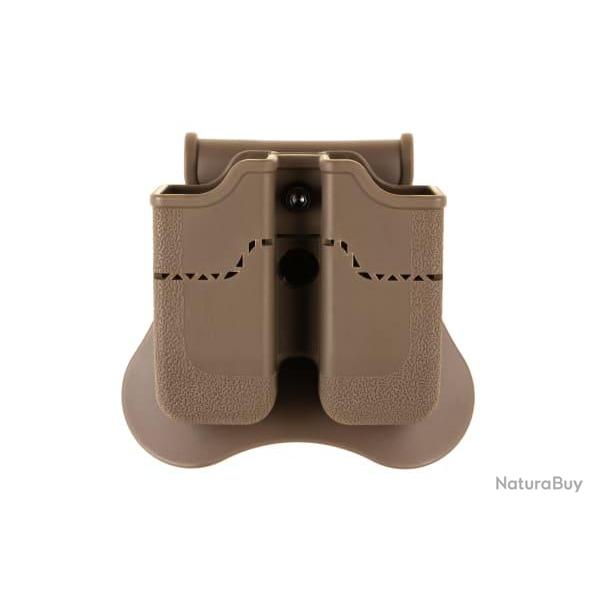 Amomax Double Mag Pouch f�r Px4 / P30 / USP / USP Compact - Dark Earth - Ref 10849830900