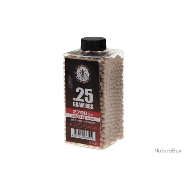 G&G 0.25g Tracer BBs 2700rds - Red - Ref 10881503500