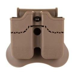 Amomax Double Mag Pouch f&uuml;r WE / KJW / KWA / TM 1911 - Dark Earth - Ref 10849730900