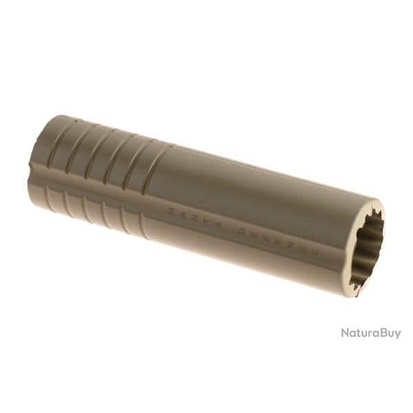 Manta 8 x 1.75 Inch ID Large Smooth Suppressor Cover - FDE - Ref 12901231200