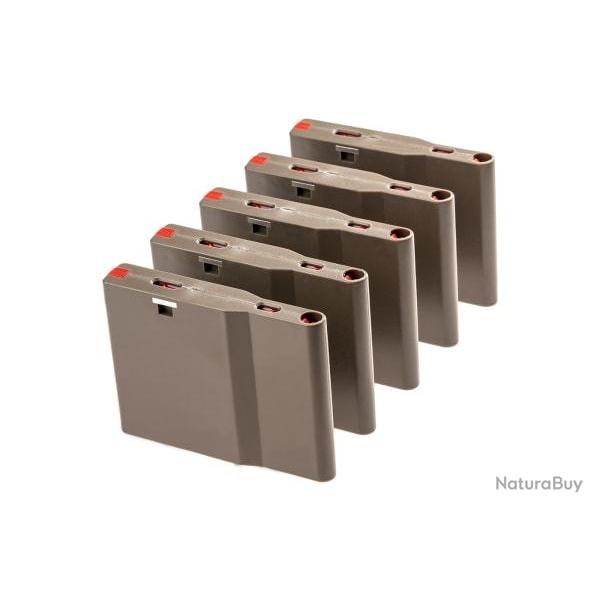 Silverback SRS Light Magazine 25rds 5-pack - Dark Earth - Ref 11299530900