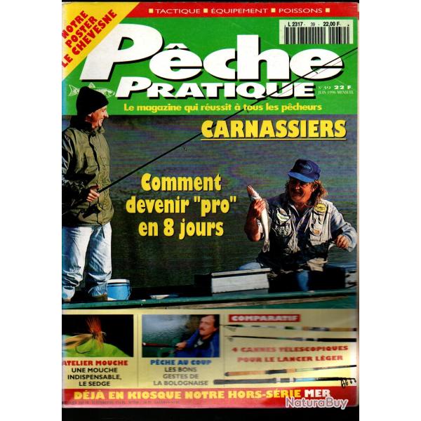 peche pratique lot de 5 revues , 37, 30, 69, 45, 39 et + , sandre , carnassiers, p�che au coup,
