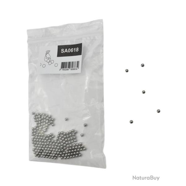 SA0618 Sachet de 200 billes acier 4,36mm pour lance-pierre