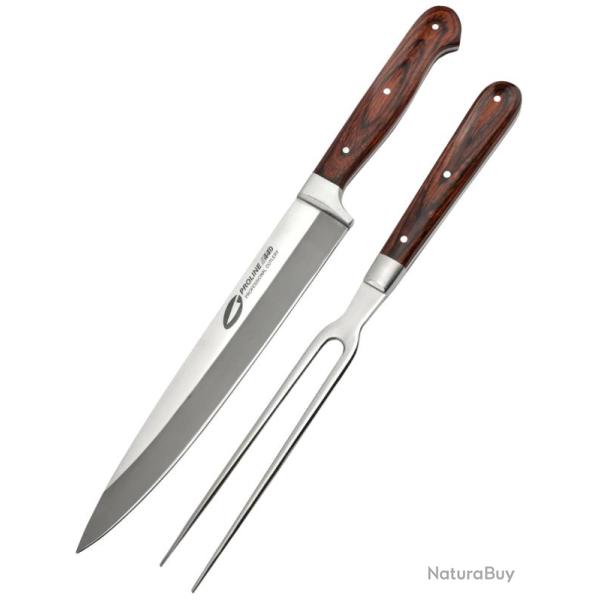 PROLINE - YD-2169 - Set de d�coupe - Couteau de cuisine 320mm et broche