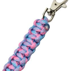 MAXKNIVES - MKPCRCB - Porte-cl&eacute; en paracorde rose clair et bleu