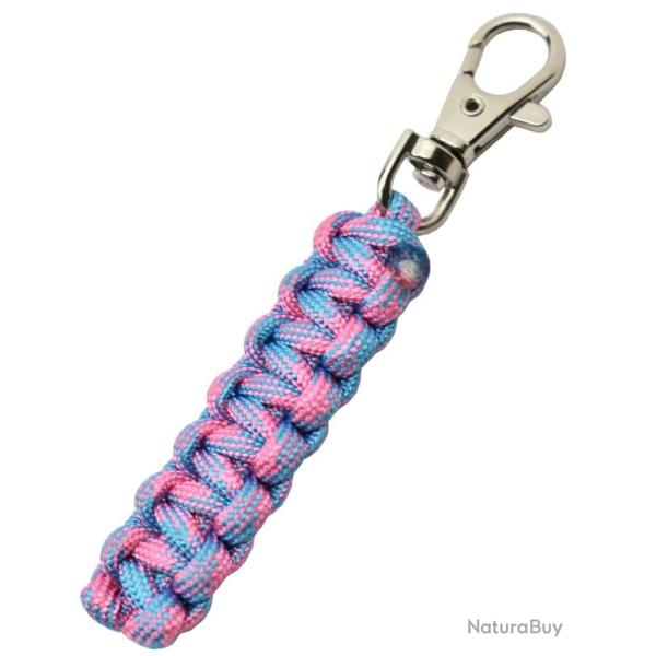 MAXKNIVES - MKPCRCB - Porte-cl� en paracorde rose clair et bleu