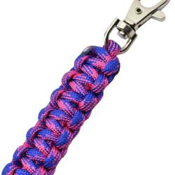 MAXKNIVES - MKPCRFB - Porte-cl&eacute; en paracorde rose fonc&eacute; et bleu