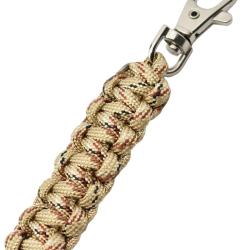 MAXKNIVES - MKPCBM - Porte-cl&eacute; en paracorde beige et marron