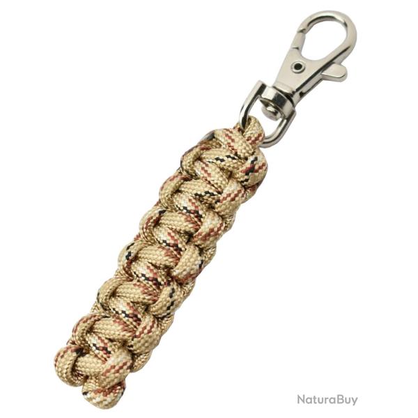 MAXKNIVES - MKPCBM - Porte-cl� en paracorde beige et marron