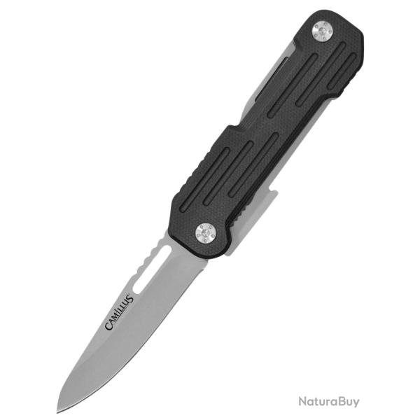 CAMILLUS - 19651 - POCKER BLOCK lame acier 420 et manche G10 noir