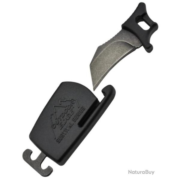 OUTDOOR EDGE - PCBKL - Paraclaw couteau-boucle seule lame 8Cr13 stonewash