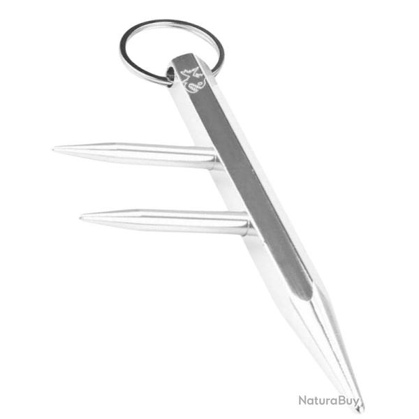 PIRANHA - PKB3G - Kubotan exagonal trois pointes 130mm gris