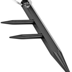 PIRANHA - PKB3N - Kubotan exagonal trois pointes 130mm noir