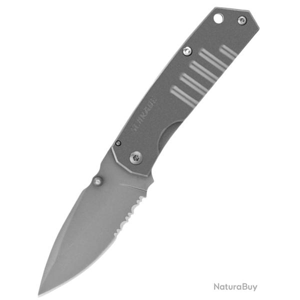 SCHRADE - SCH304MS - Lame Drop Point partiellement dentel�e