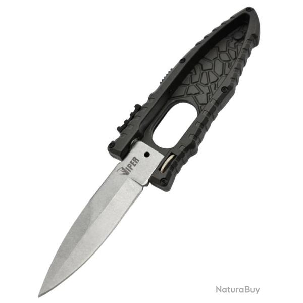 SCHRADE - SCHSA - Couteau � ouverture lat�rale assist�e lame acier stonewash
