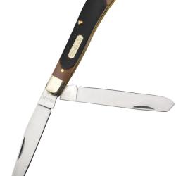 SCHRADE - 94OT - Old Timer Couteau de poche &agrave; deux lames Trapper Gunstock