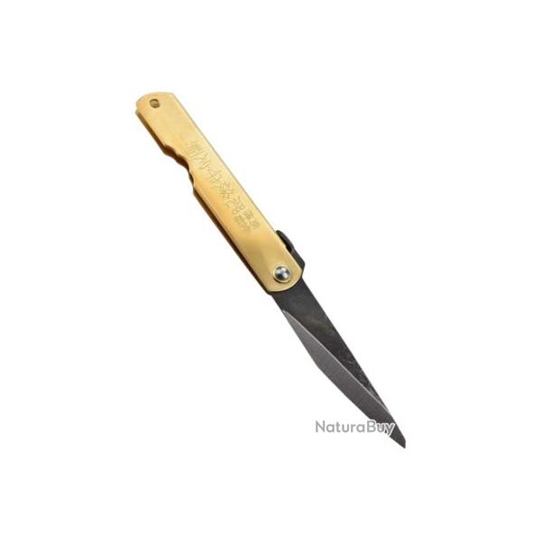 HIGONOKAMI - HIGOKIRIL - Kiridashi - Manche laiton
