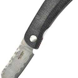 MCUSTA - MC211D - Lame Damas VG10 & Manche Micarta Noir et Rouge