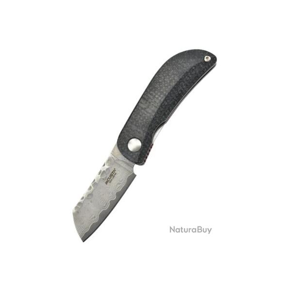 MCUSTA - MC211D - Lame Damas VG10 & Manche Micarta Noir et Rouge